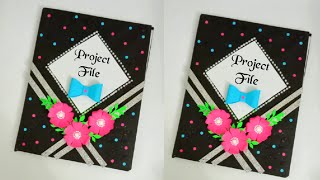 Notebook cover decoration ideasDiy easy school suppliesDiary decoration ideasCopy cover design [upl. by Rianon]