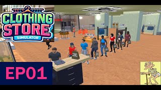 Clothing store Sim EP01 Getting Started [upl. by Bartholomew131]