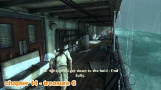 Uncharted 3 treasures guide  chapter 14 [upl. by Arbas]