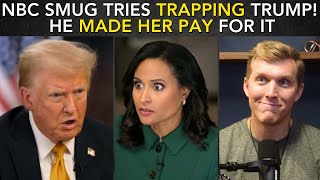 NBC Smug Kristen Welker Tries TRAPPING Trump He DESTROYS Her For It [upl. by Barbette152]