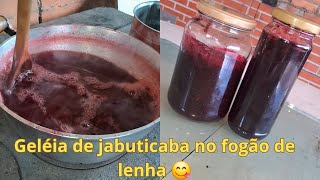 COMO FAZER GELÉIA DE JABUTICABA CASEIRA NO FOGÃO DE LENHA [upl. by Wilmer812]