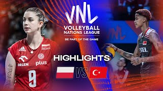 🇵🇱 POL vs 🇹🇷 TUR  Highlights Week 2  Womens VNL 2023 [upl. by Eesdnyl]