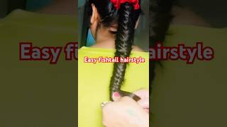 Fishtail hairstyle for long hairhairstyle hair beauty fashion trending [upl. by Lemmuela]