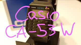 Casio CA53 W Calculator Watch digital Overview and Battery Change [upl. by Prestige351]