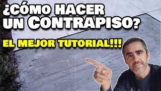 ¡Haz un contrapiso perfecto en tiempo récord 👷‍♂️ PASO A PASO BIEN EXPLICADO [upl. by Nitsid]