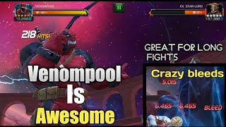 Buffed Venompool is awesome  great damage potential   Marvel Contest of Champions [upl. by Kristian]