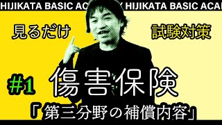 1【傷害保険】★商品資格★ ”見てるだけで受かる” ★損保募集人試験★「リスクと保険」「第三分野の補償内容①」 [upl. by Reibaj69]