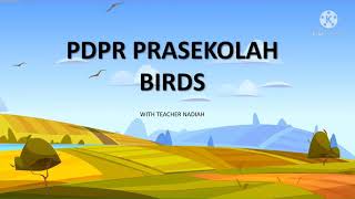 PDPR PRASEKOLAH BIRDS [upl. by Annahoj]