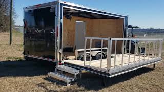 8 x 16 stage trailer enclosed fold down stage with power [upl. by Tcideneb]