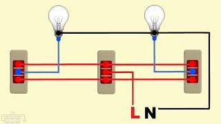 Two way switch staircase wiring [upl. by Claudelle]