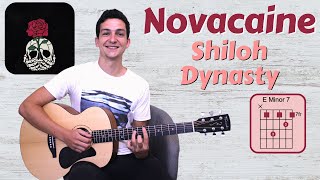 How to Play Novacaine Shiloh Dynasty Guitar Chords Lesson [upl. by Besnard]