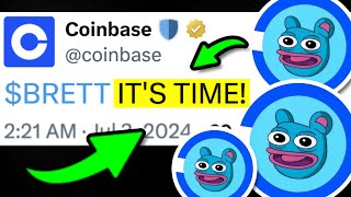 BRETT COINBASE CEO BOMBSHELL I CANNOT BELIEVE THIS IS REAL  BRETT COIN NEWS TODAY [upl. by Kelcie676]