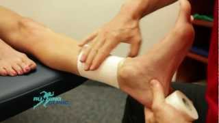 Shin Splints taping medial tibial stress syndrome [upl. by Neevan]