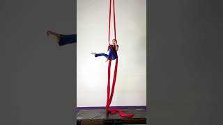 Aerial silks a sequence made of different climbs aerialfitonline aerialsilks circus aerialist [upl. by Paulina]