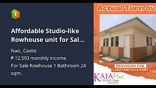 Affordable Studiolike Rowhouse unit for Sale in NAIC CAVITE [upl. by Assinna539]