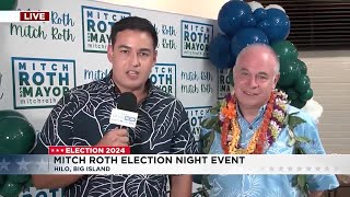 Incumbent Mitch Roth leading after first printout in crowded race for Hawaii County mayor [upl. by Holcman]