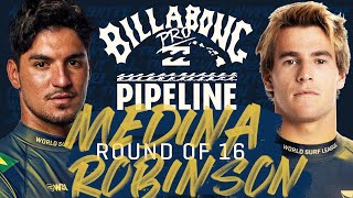 Gabriel Medina vs Jack Robinson  Billabong Pro Pipeline 2023  Round of 16 Heat Replay [upl. by Basir849]