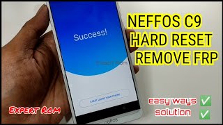 Neffos C9 TP707A Hard Reset FRP Google Account Unlock Bypass Without Pc Neffos C9 Android 80 [upl. by Anais396]