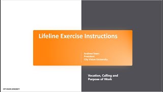 Lifeline Life Story Reflection Exercise Instructions [upl. by Ahsinrat]