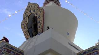 Painting the stupa [upl. by Lexa]