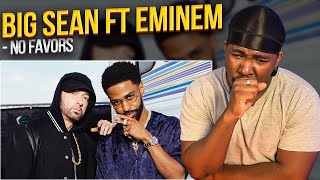 DETROIT STAND UP Big Sean Ft Eminem  No Favors REACTION [upl. by Leksehcey]