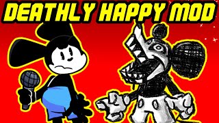 Oswald VS Mickey Mouse  Deathly Happy FNF Mod BEST Moments [upl. by Nallad]