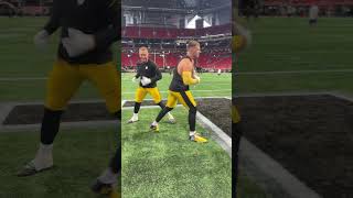 TJ amp Nick warming up for Week 1 🔥 steelers nfl [upl. by Marybelle848]