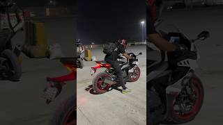 Aprilia 457 flyby with exhaust…aprilia nightride flyby topspeed shortsindia superbike [upl. by Michele]