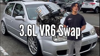 36L VR6 Swapping MK4 GTi [upl. by Neelie]