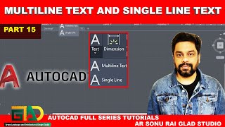 MULTILINE TEXT AND SINGLE LINE TEXT AUTOCADPART 15 autocadtutorial autocad [upl. by Fital922]