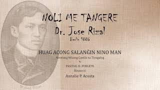 Noli Me Tangere Tagalog Audiobook C39  IkaTatlumput Siyam na Kabanata [upl. by Barling]