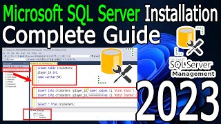 How to Install Microsoft SQL Server amp SSMS on Windows 1011  2023 Update  Complete guide [upl. by Zita]