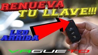 Renueva tu llave Cambio de carcasa  Led arriba  VW JETTA CLASICO  MK4 [upl. by Yrag652]