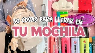 ¿ Que debes LLEVAR en TU MOCHILA Escolar [upl. by Acireh]