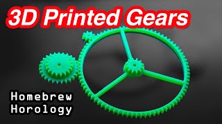 Gear Terminology CAD 3D Printing and Testing  Homebrew Horology 1  3D Printed Clock Development [upl. by Frodine]