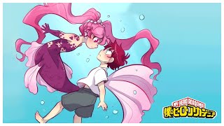 Love At First Sight  Mermaid AU  My Hero Academia Comic Dub Original Character [upl. by Ambert]