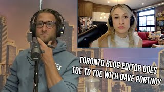 Editor Of Toronto Blog That Tried To Cancel Dave Portnoy Leaves Him Speechless [upl. by Legnaleugim]