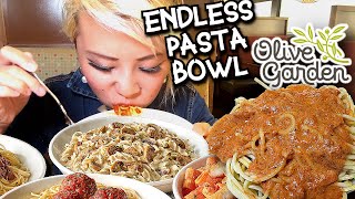 OLIVE GARDEN ENDLESS PASTA BOWL HOW MANY BOWLS CAN I EAT RainaisCrazy [upl. by Launcelot539]