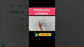 Ejemplo de productos notables super fácil matemática maths matematicas [upl. by Sudderth]