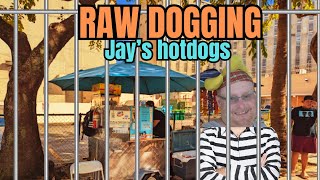 Raw Dogging at Jays Hot Dogs in Miami [upl. by Iclehc960]