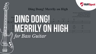 Ding Dong Merrily on High Bass Guitar Tab [upl. by Auric]