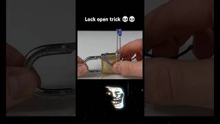 Trick to open a lock magic viralvideo viralshort science [upl. by Selym176]