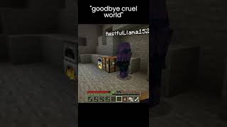 The Cutoff 💀 minecraft minecraftshorts minecraftfunny shorts funny minecrafthardcormode [upl. by Sandor]