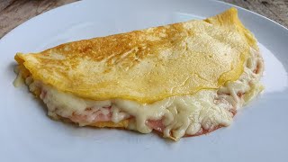 Omlet sa šunkom i sirom  Ideja za savršen doručak [upl. by Ailelc38]