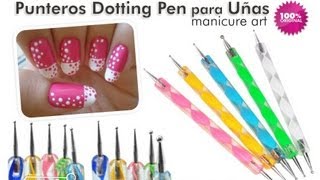 Set con 10 Punteros Dotting Pen para Decoración de Uñas nuevas tendencias de manicure [upl. by Woodsum230]