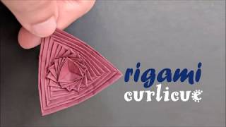 Origami Curlicue  How to make Origami Curlicue [upl. by Howzell855]