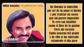 ODILIO GONZALEZ quotLlorandotequot w lyrics [upl. by Ilyssa]