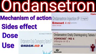 Ondansetron Ondem tablet 4mg 8mg in hindi Mechanism of action sides effect Dose Use [upl. by Vittoria185]