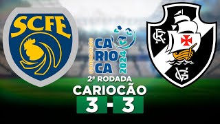 SAMPAIO CORRÊARJ 3 x 3 VASCO Campeonato Carioca 2024 2ª Rodada  Narração [upl. by Acinnad]