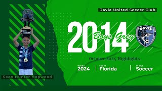 U11 October 2024 Highlights  Skills amp Goals Progress  Dave United Youth Soccer  South Florida [upl. by Treulich]